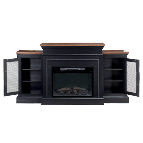 Canora Grey Eastham TV Stand for TVs up to 78" with Electric Fireplace